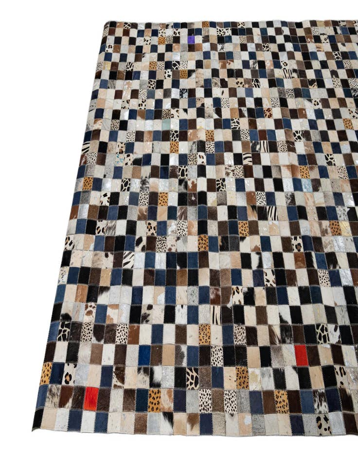 Detail image of  5' x 8' Cowhide Leather Rug