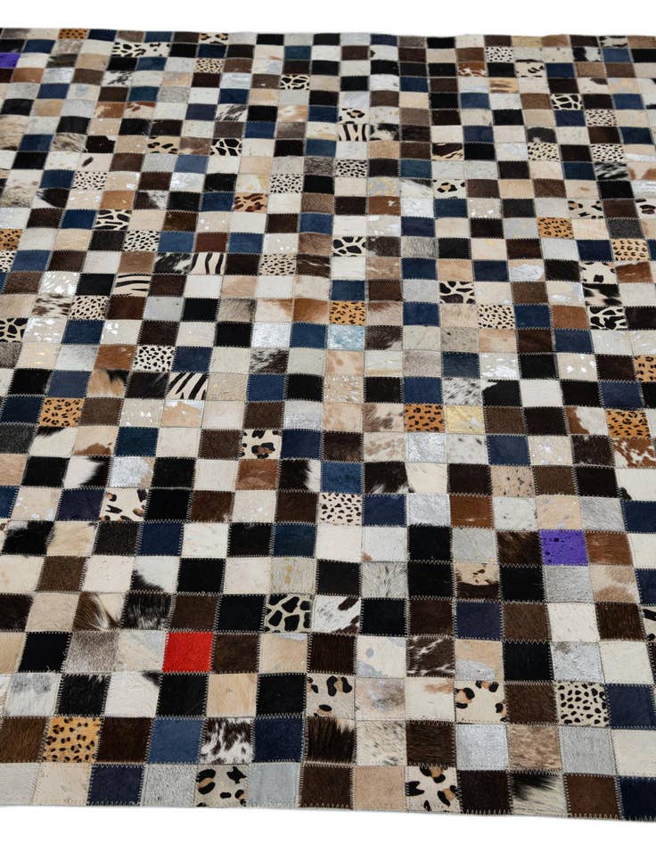 Detail image of  5' x 8' Cowhide Leather Rug