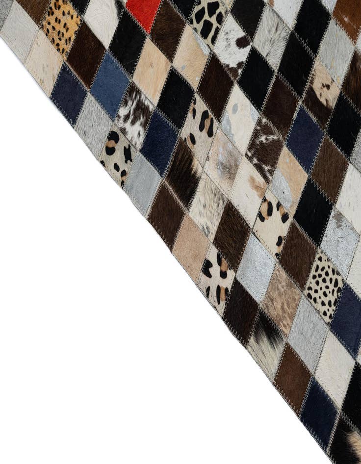 Detail image of  5' x 8' Cowhide Leather Rug