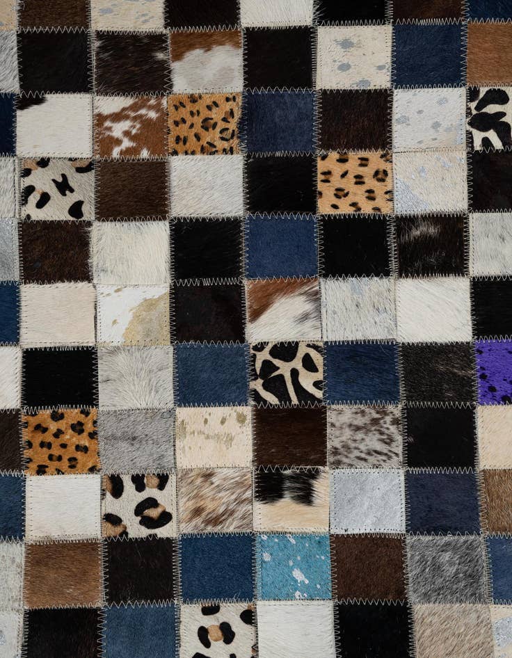 Detail image of  5' x 8' Cowhide Leather Rug