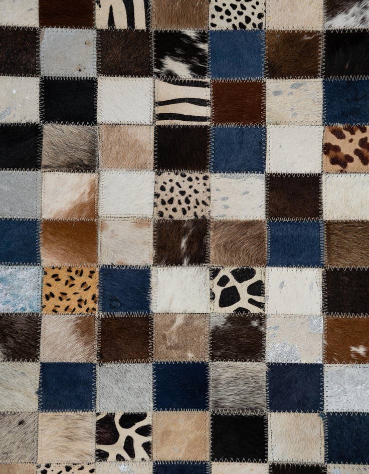 Detail image of  5' x 8' Cowhide Leather Rug