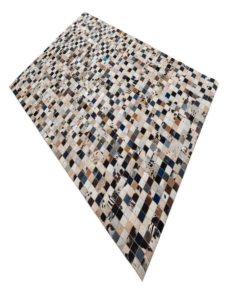 Detail image of  5' 1 x 8' Cowhide Leather Rug