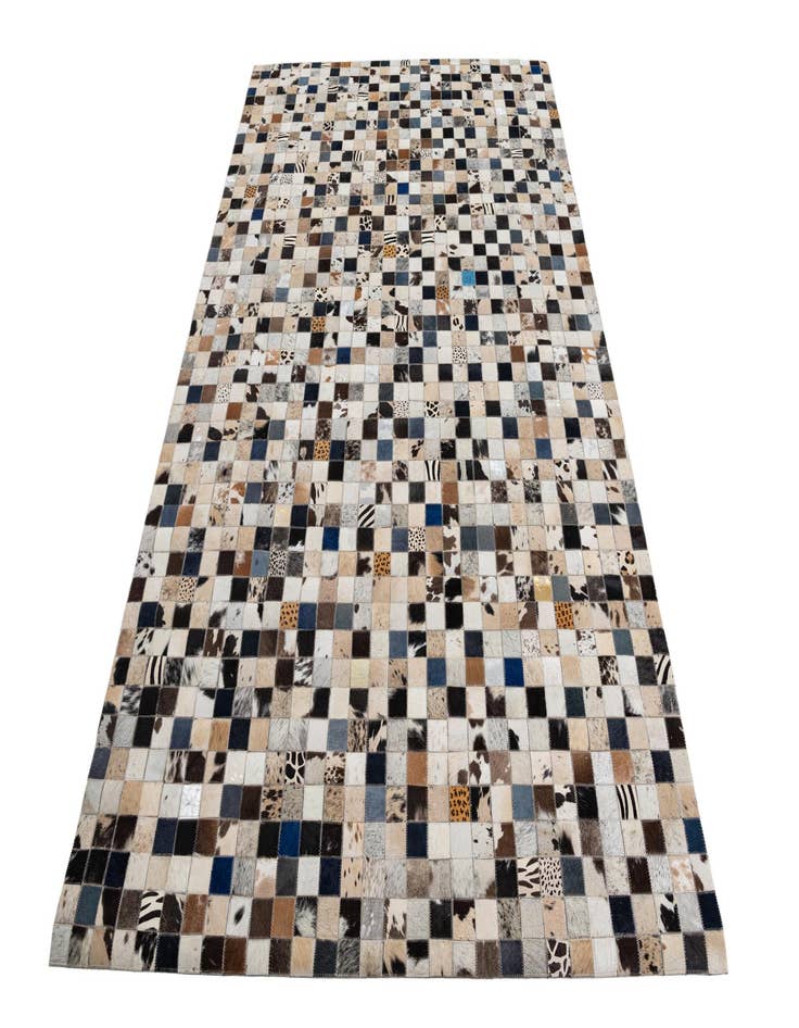 Detail image of  5' 1 x 8' Cowhide Leather Rug