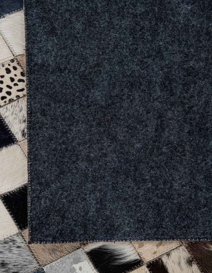 Detail image of  5' 1 x 8' Cowhide Leather Rug