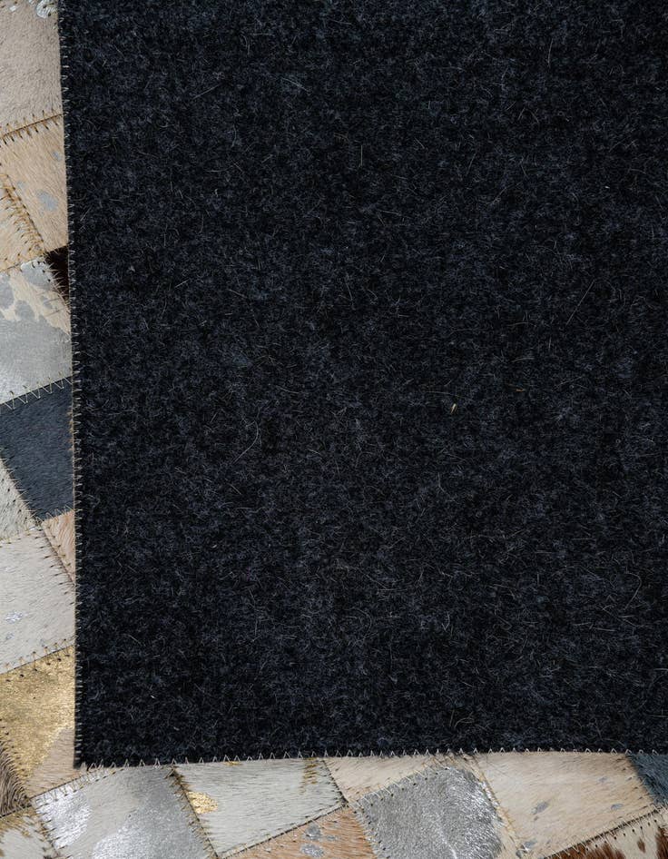 Detail image of  5' 1 x 8' Cowhide Leather Rug