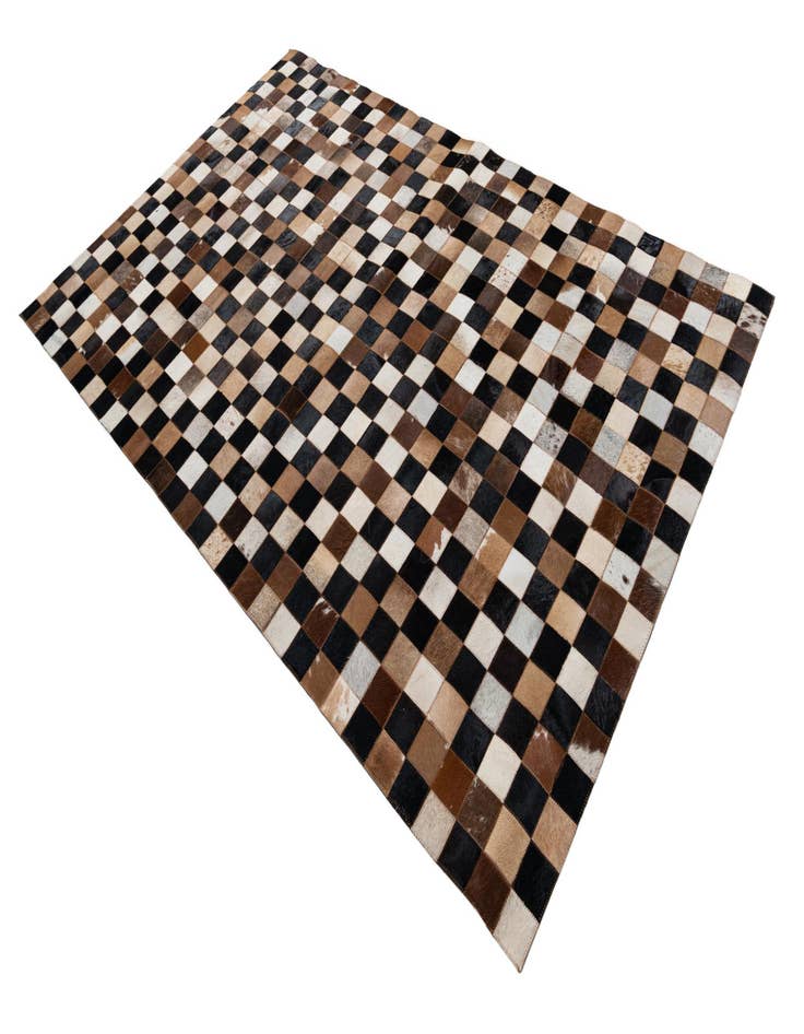 Detail image of  5' x 8' Cowhide Leather Rug