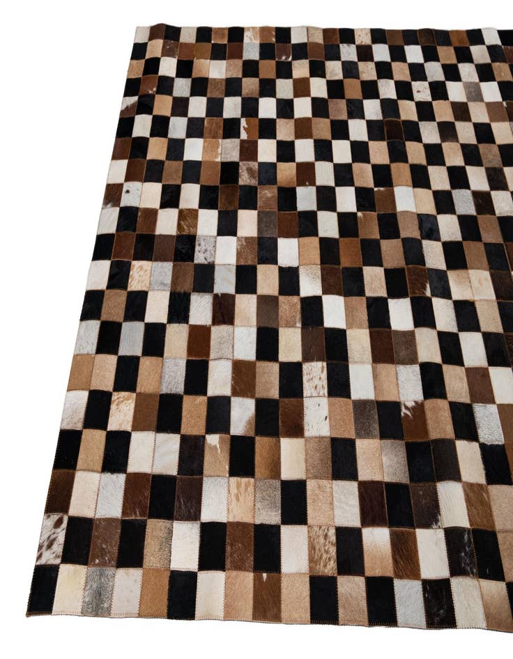 Detail image of  5' x 8' Cowhide Leather Rug