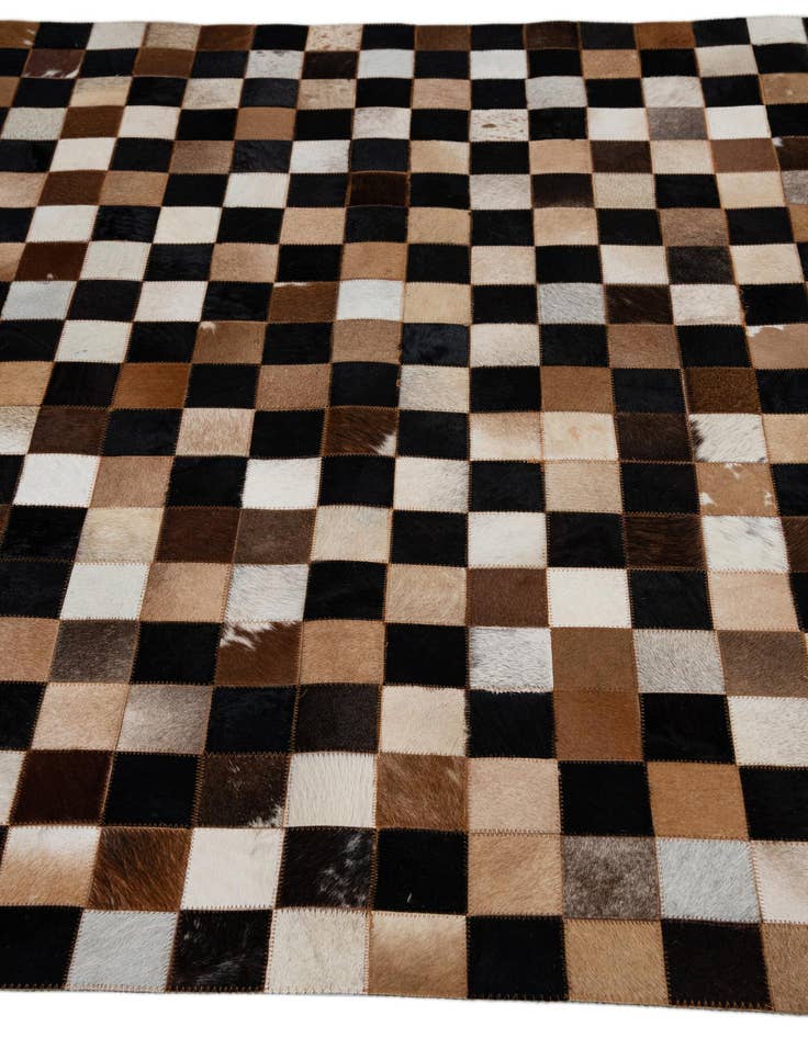 Detail image of  5' x 8' Cowhide Leather Rug