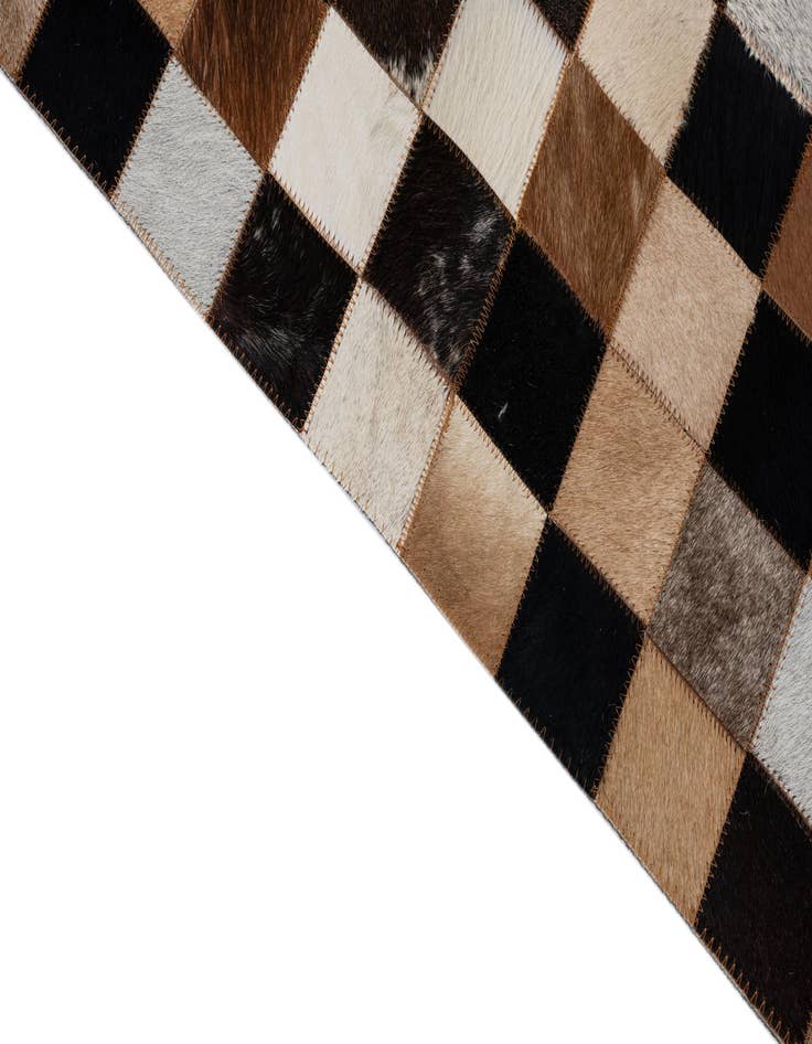 Detail image of  5' x 8' Cowhide Leather Rug