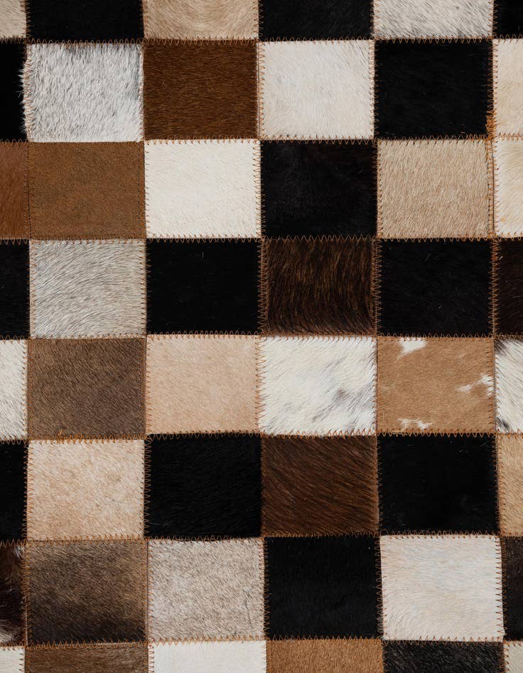 Detail image of  5' x 8' Cowhide Leather Rug