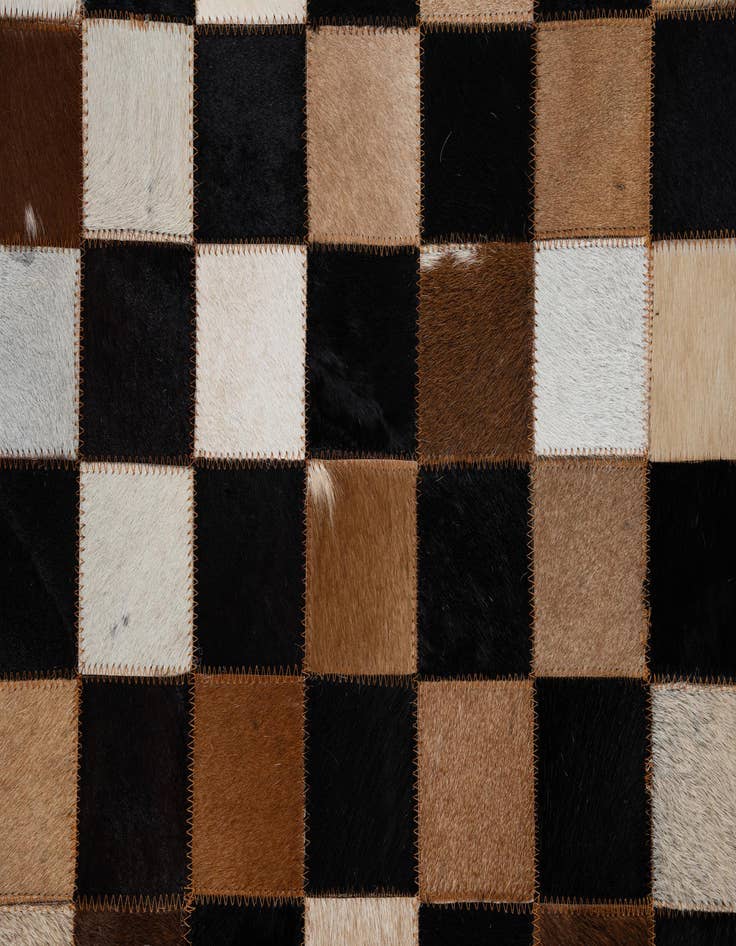Detail image of  5' x 8' Cowhide Leather Rug