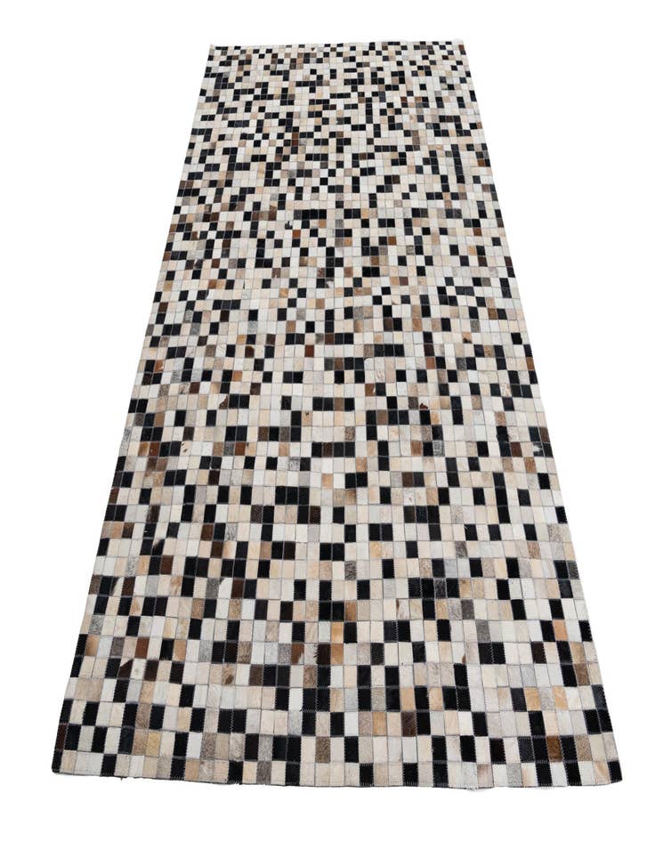 Detail image of  5' x 7' 10 Cowhide Leather Rug