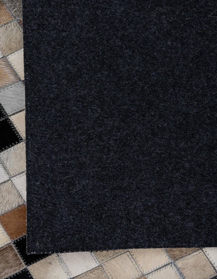 Detail image of  5' x 7' 10 Cowhide Leather Rug