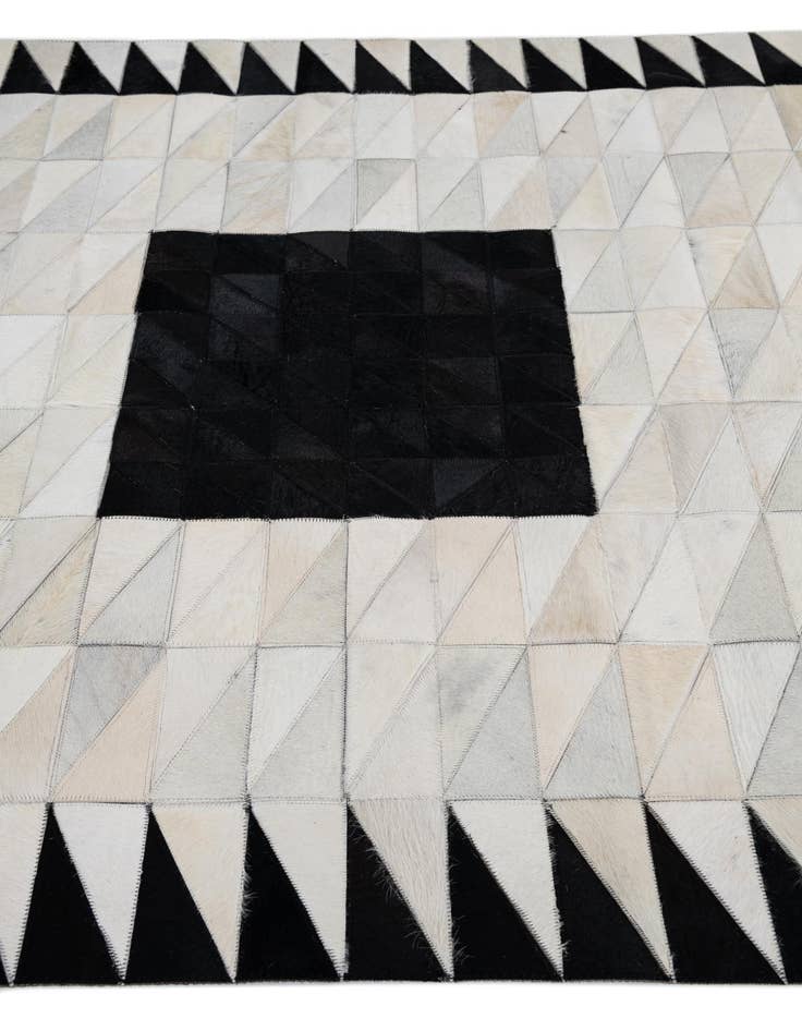 Detail image of  5' x 7' 10 Cowhide Leather Rug