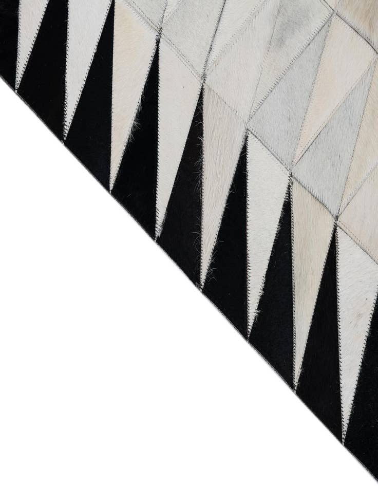 Detail image of  5' x 7' 10 Cowhide Leather Rug