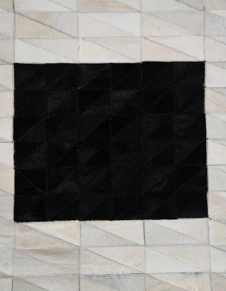 Detail image of  5' x 7' 10 Cowhide Leather Rug