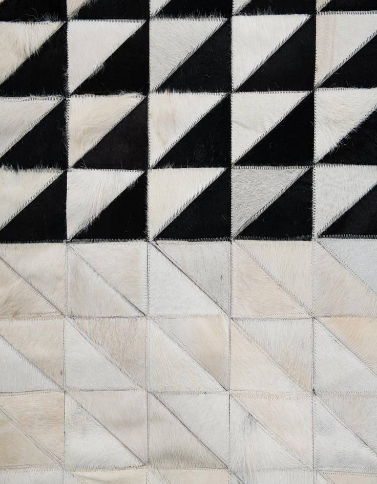 Detail image of  5' x 7' 10 Cowhide Leather Rug