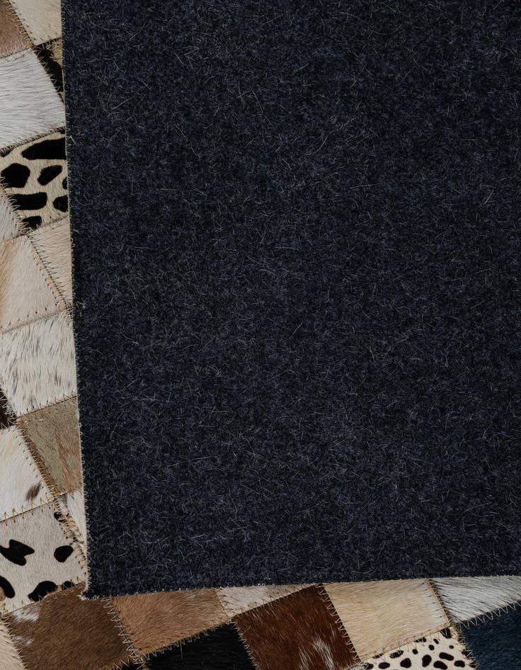 Detail image of  5' 1 x 8' Cowhide Leather Rug