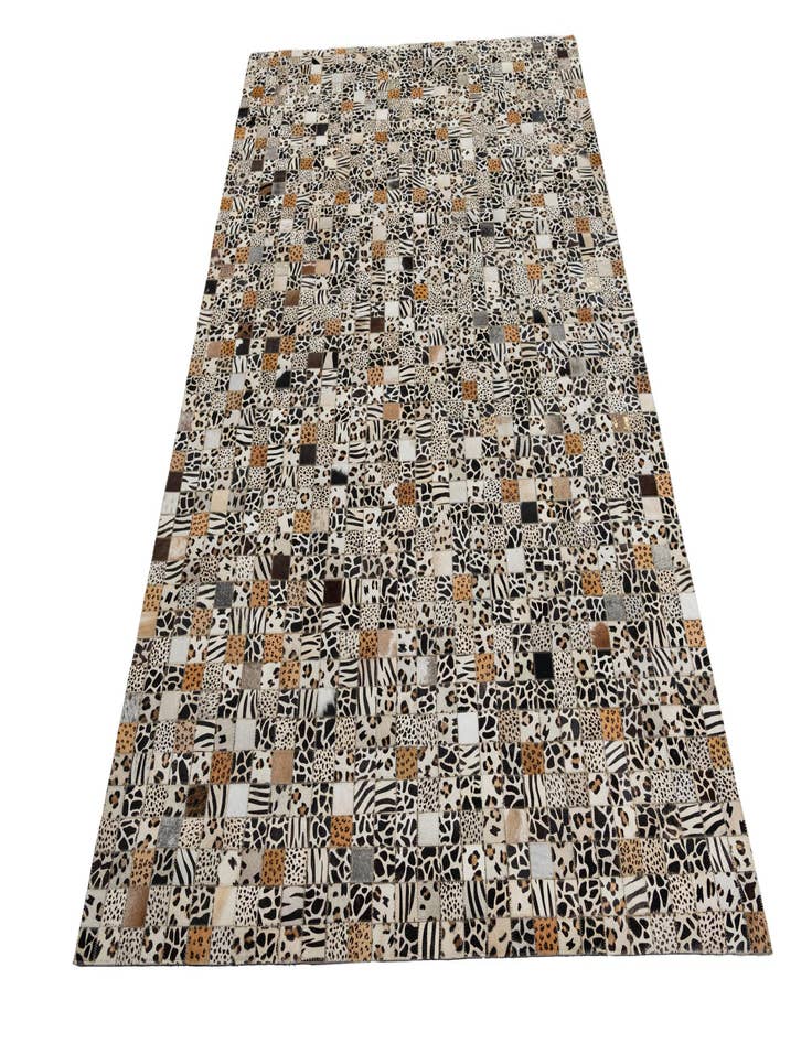 Detail image of  5' x 8' Cowhide Leather Rug