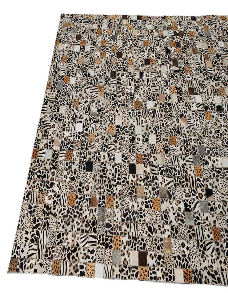 Detail image of  5' x 8' Cowhide Leather Rug