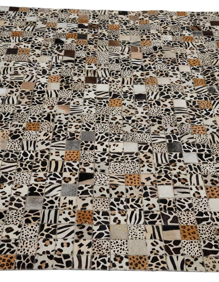 Detail image of  5' x 8' Cowhide Leather Rug