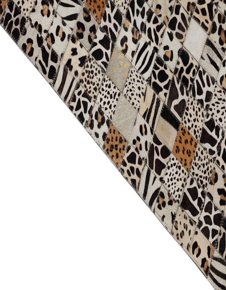 Detail image of  5' x 8' Cowhide Leather Rug