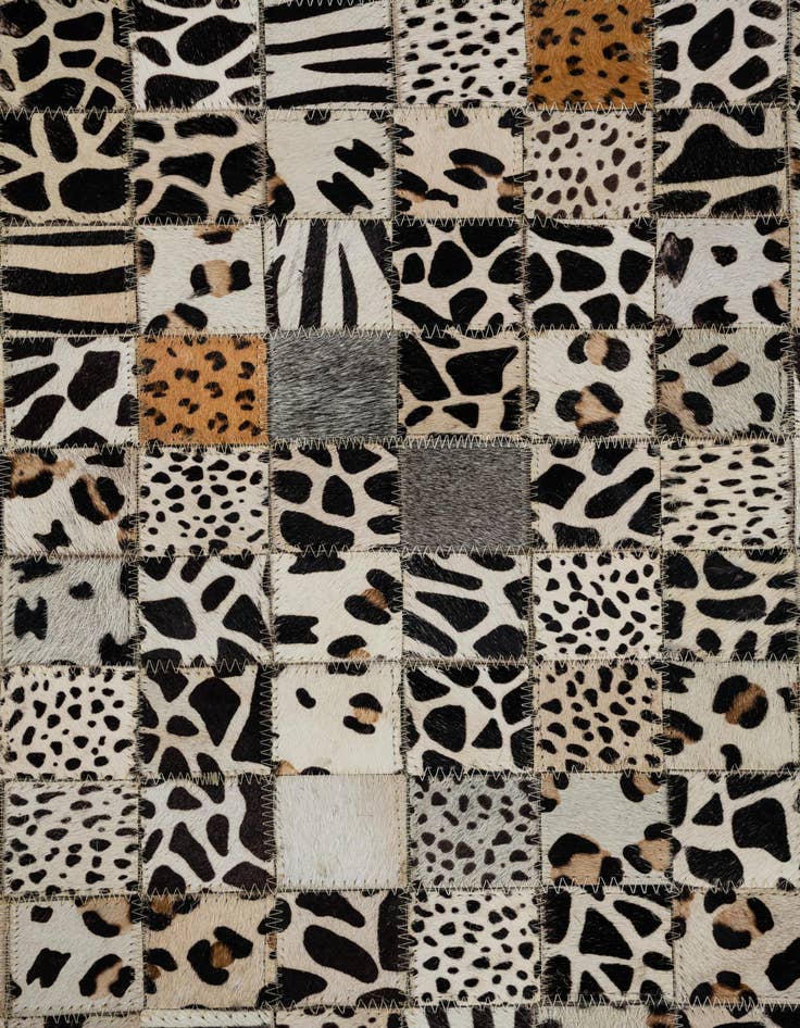 Detail image of  5' x 8' Cowhide Leather Rug