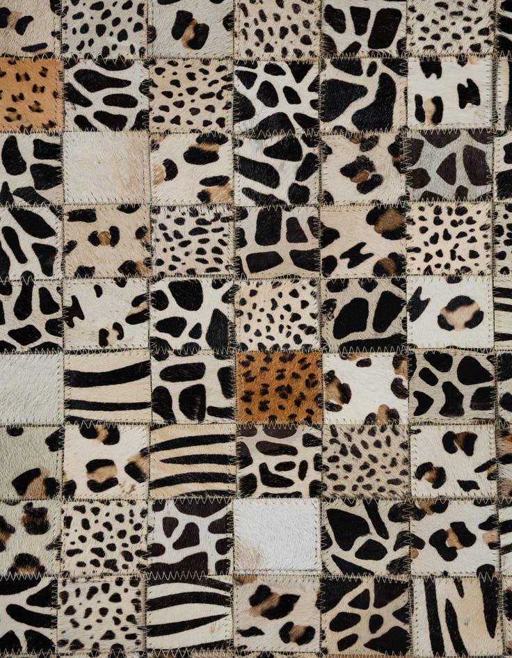 Detail image of  5' x 8' Cowhide Leather Rug