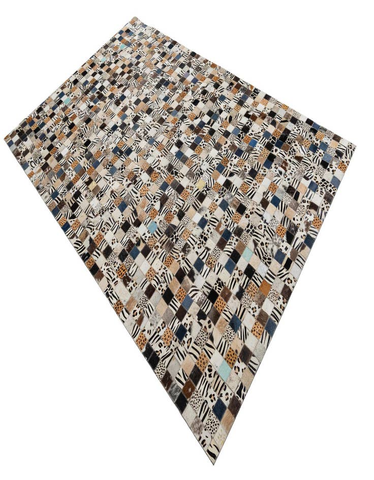 Detail image of  5' x 8' Cowhide Leather Rug