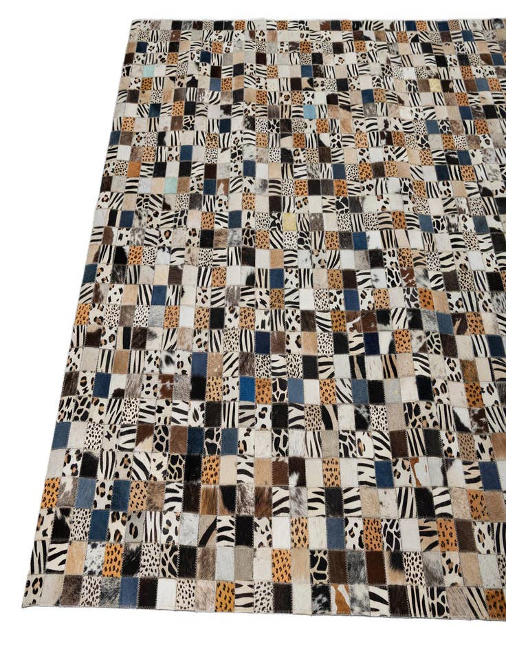 Detail image of  5' x 8' Cowhide Leather Rug