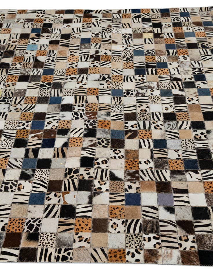 Detail image of  5' x 8' Cowhide Leather Rug