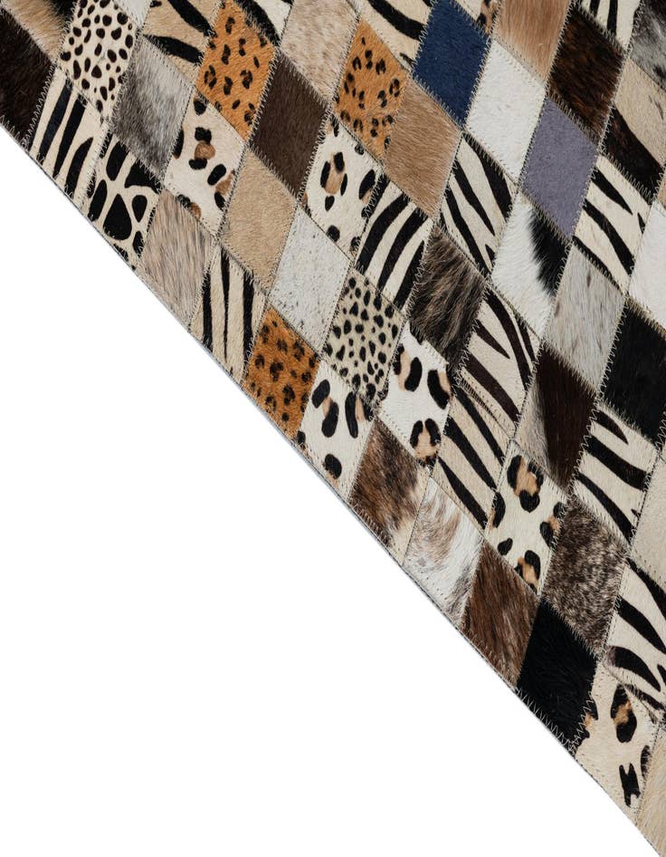 Detail image of  5' x 8' Cowhide Leather Rug