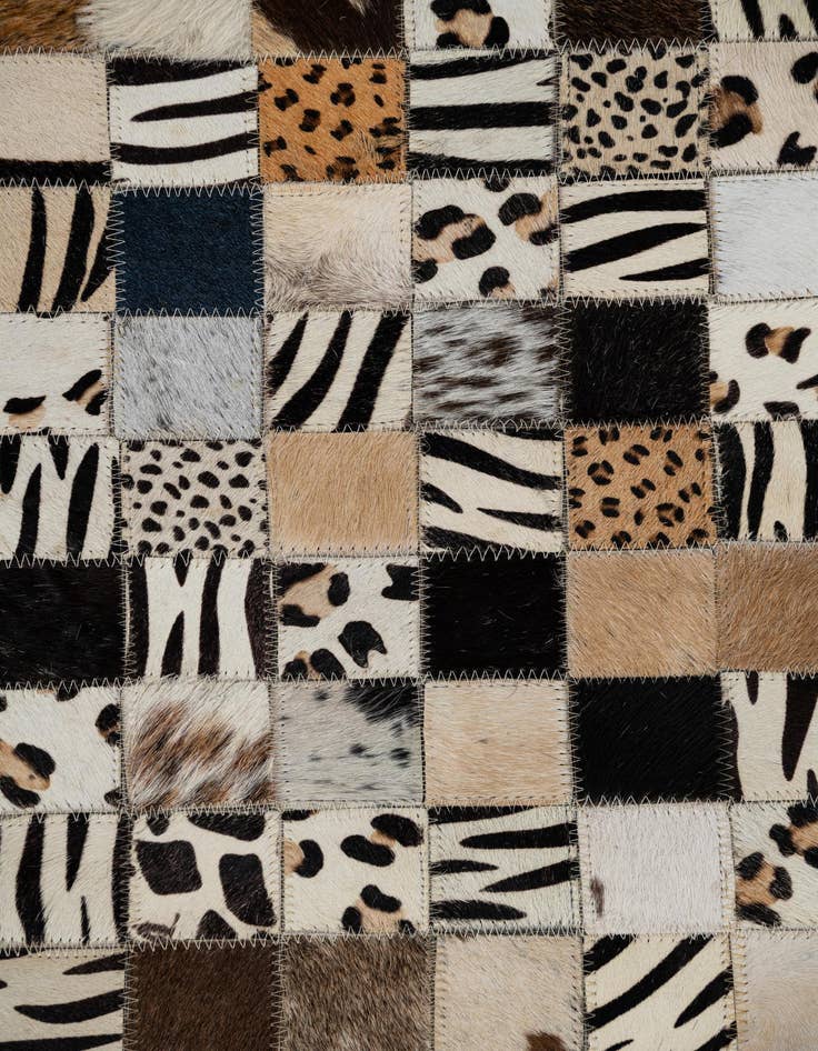 Detail image of  5' x 8' Cowhide Leather Rug
