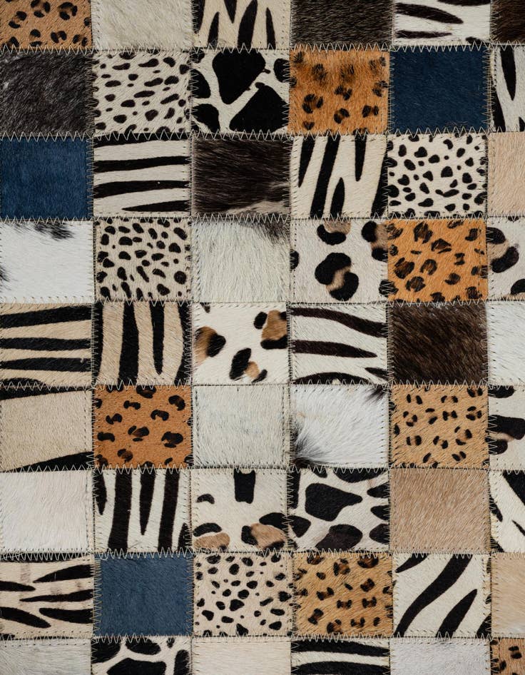 Detail image of  5' x 8' Cowhide Leather Rug