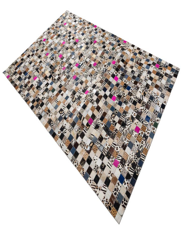 Detail image of  5' x 8' Cowhide Leather Rug