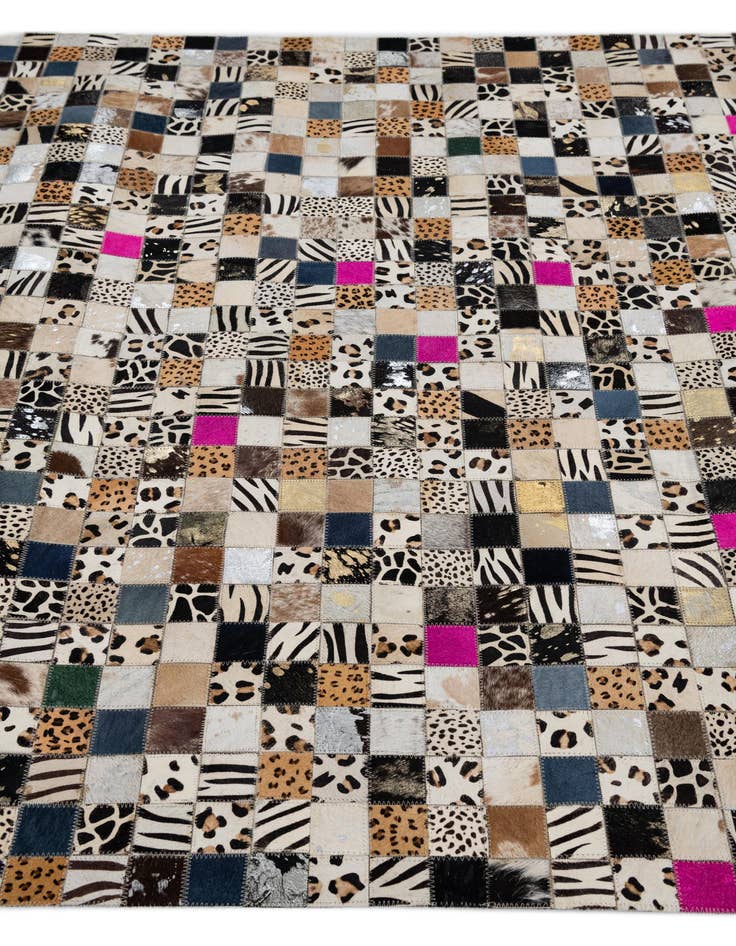 Detail image of  5' x 8' Cowhide Leather Rug