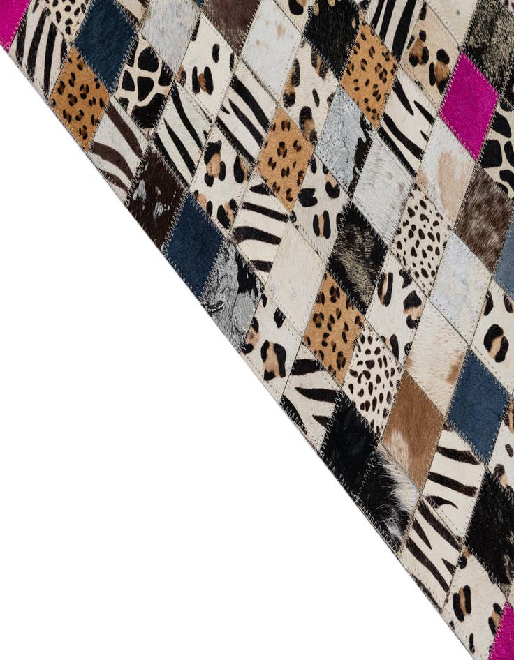 Detail image of  5' x 8' Cowhide Leather Rug