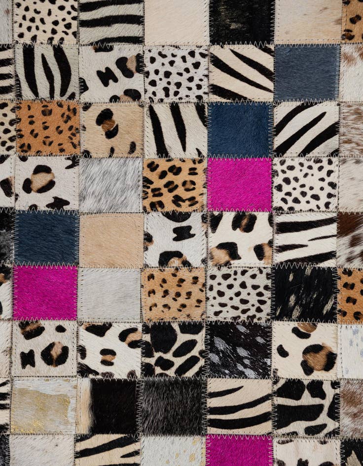 Detail image of  5' x 8' Cowhide Leather Rug