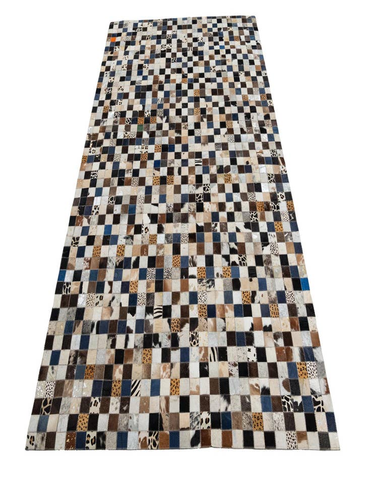 Detail image of  5' x 7' 10 Cowhide Leather Rug