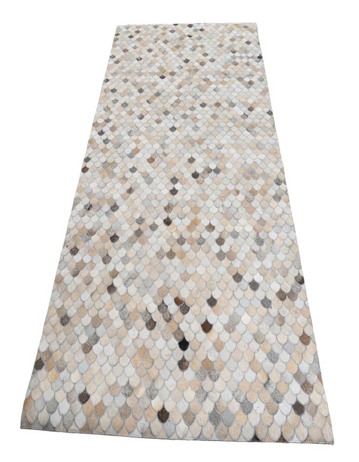 Detail image of  5' x 7' 10 Cowhide Leather Rug