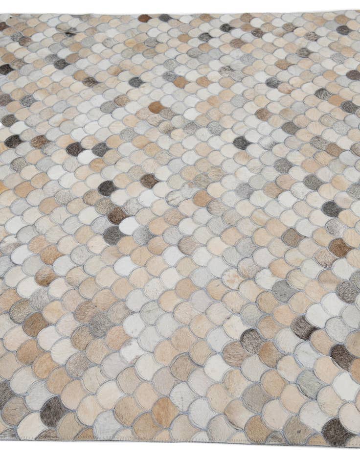 Detail image of  5' x 7' 10 Cowhide Leather Rug