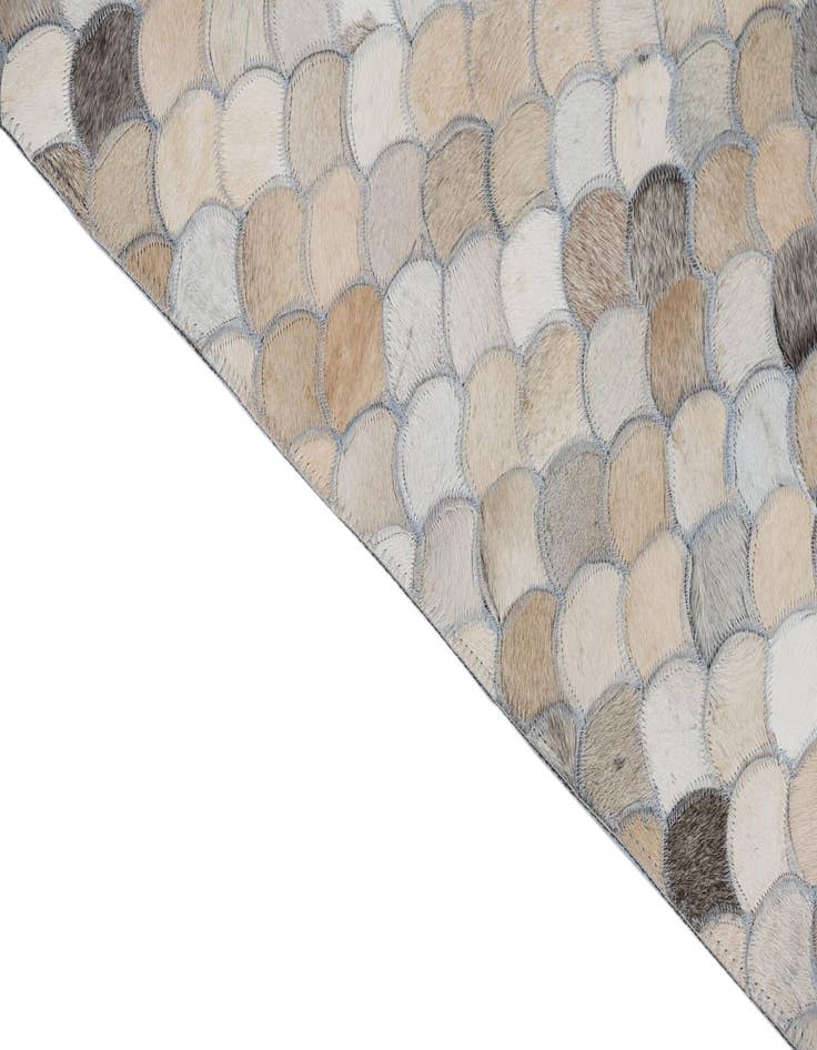 Detail image of  5' x 7' 10 Cowhide Leather Rug