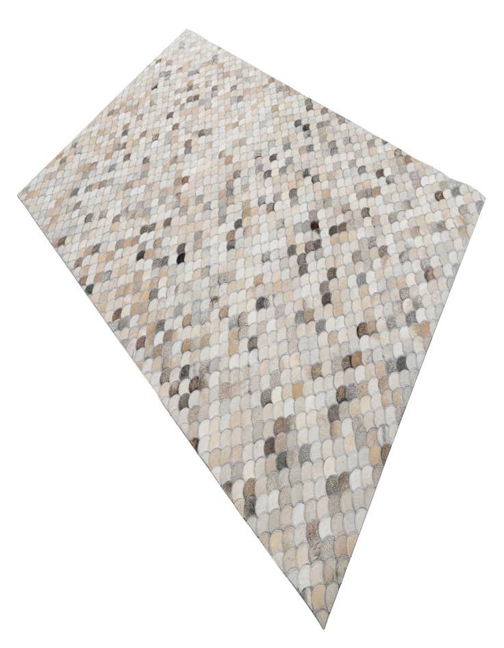 Detail image of  5' x 7' 10 Cowhide Leather Rug