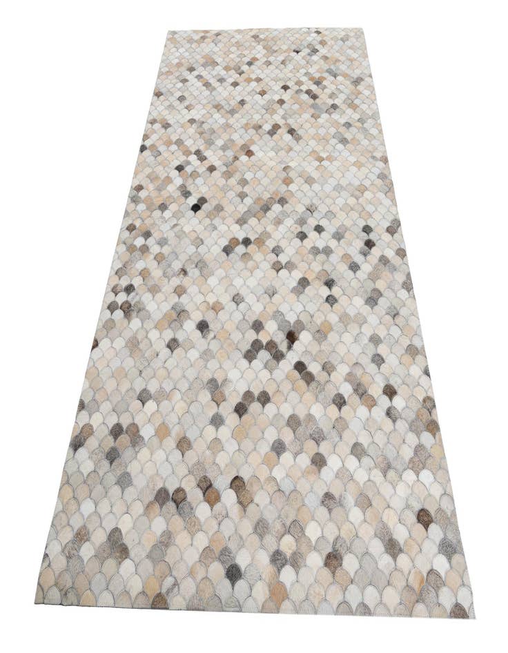 Detail image of  5' x 7' 10 Cowhide Leather Rug