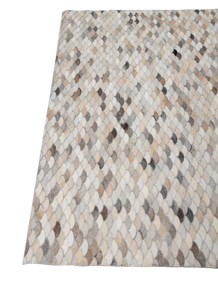 Detail image of  5' x 7' 10 Cowhide Leather Rug
