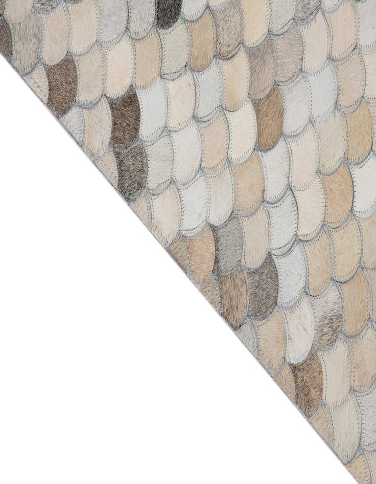 Detail image of  5' x 7' 10 Cowhide Leather Rug