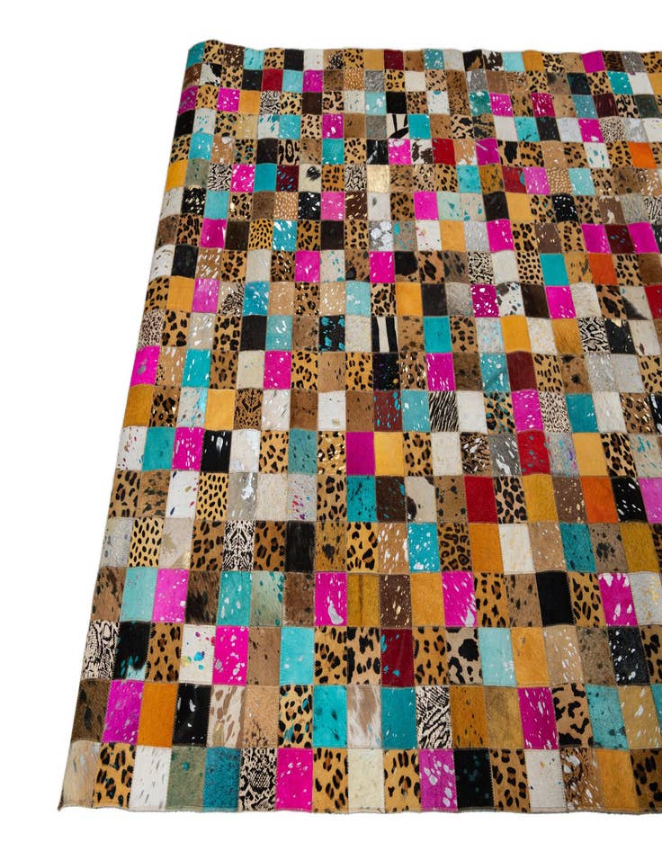 Detail image of  5' x 8' Cowhide Leather Rug