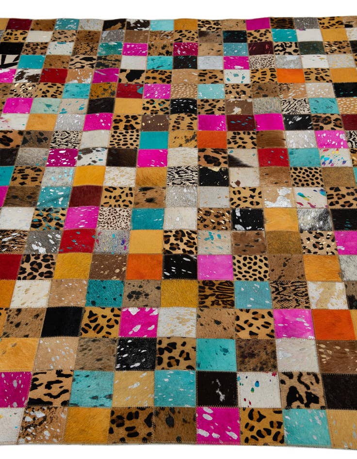 Detail image of  5' x 8' Cowhide Leather Rug