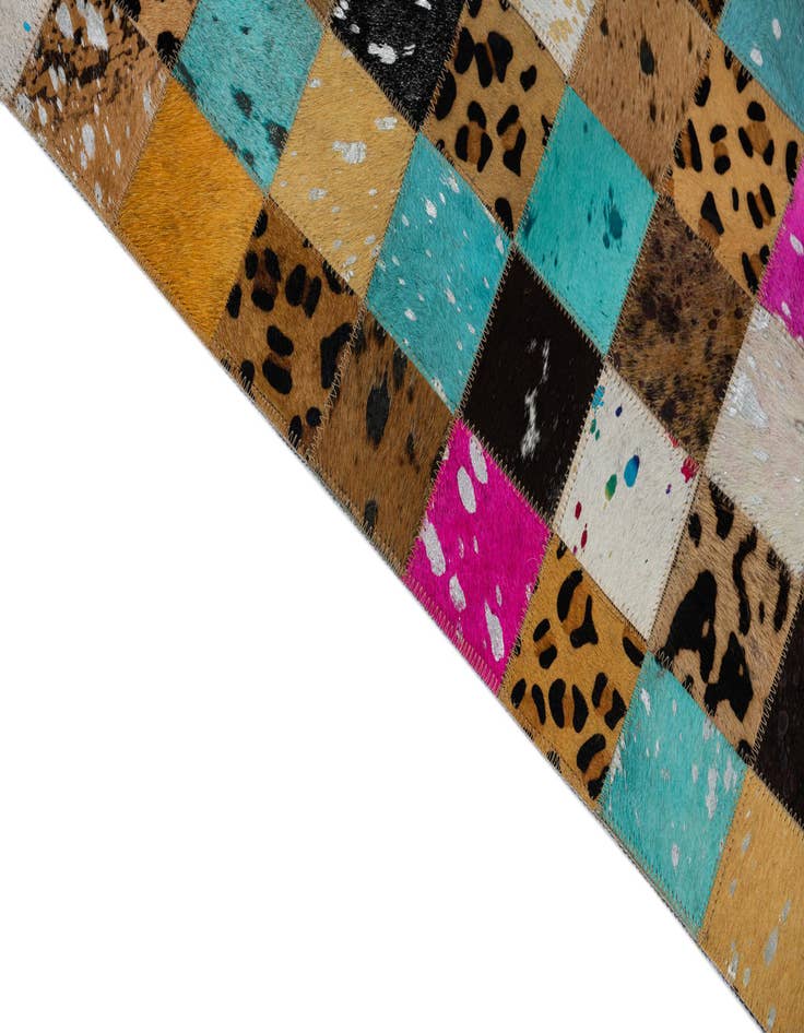 Detail image of  5' x 8' Cowhide Leather Rug