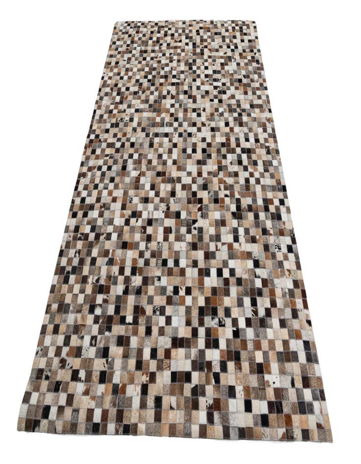 Detail image of  5' 1 x 7' 10 Cowhide Leather Rug
